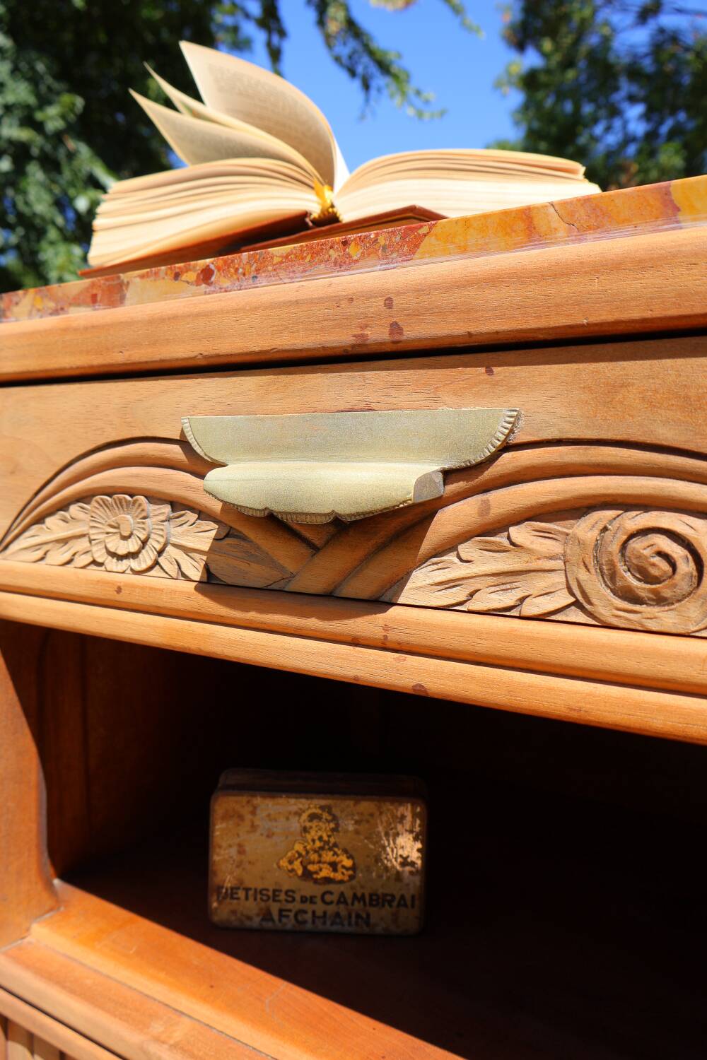 Art Deco bedside table/nightstand