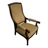 Voltaire armchair with 19th century mahogany system
