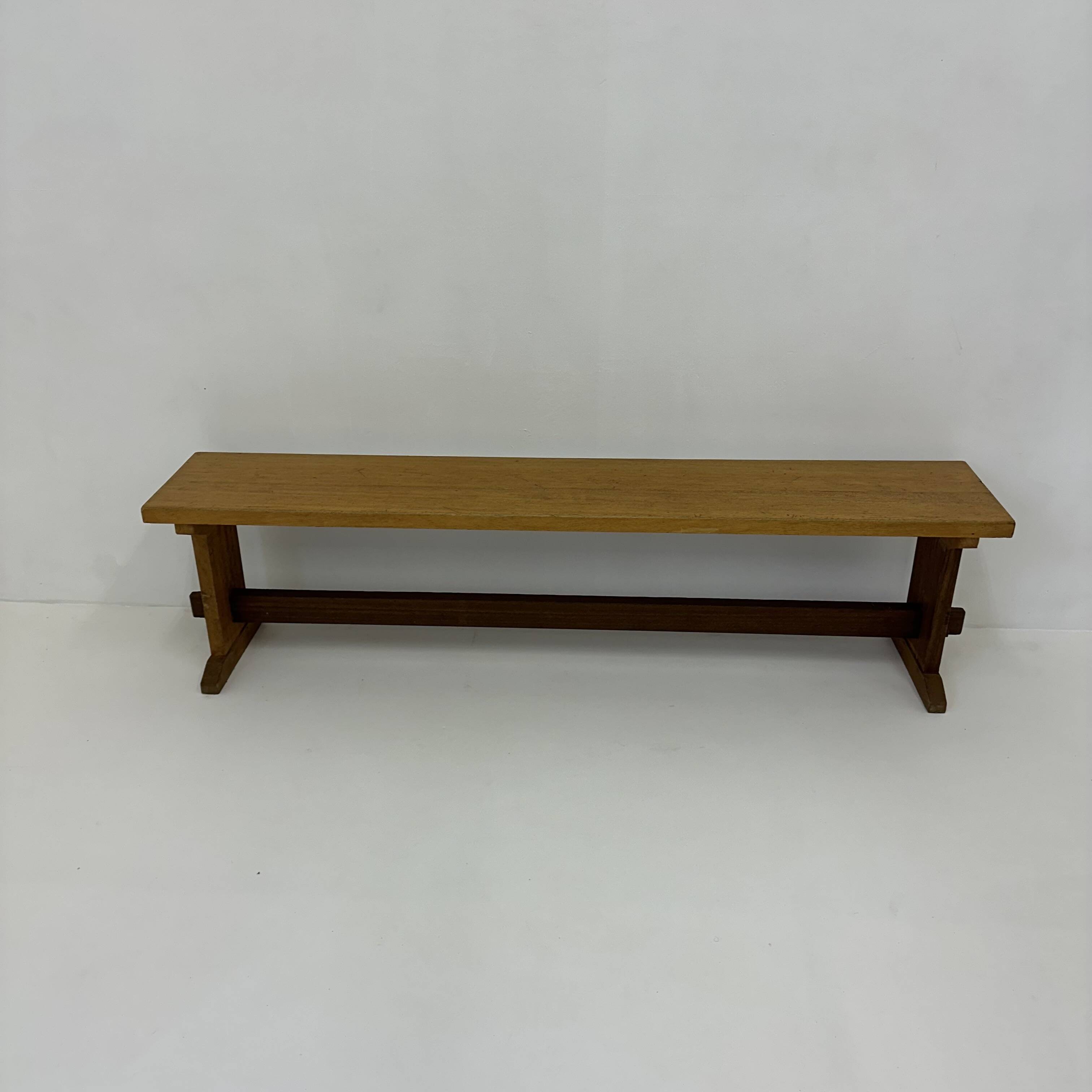 Vintage wooden school bench , 1970’s