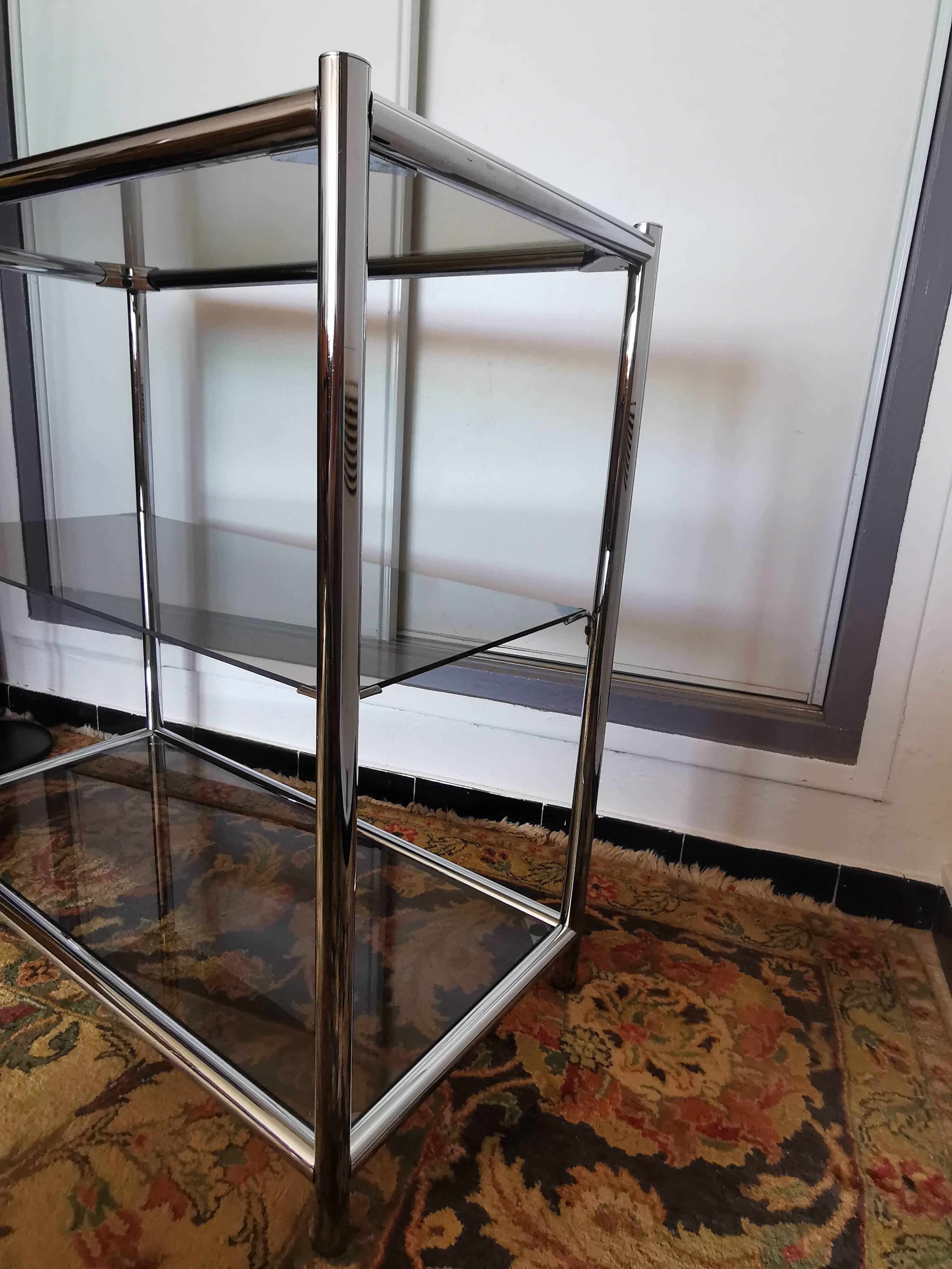 Chrome glass shelf 70 years