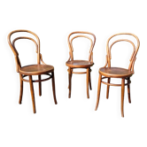 3 chaises bistrot n°14 Horgen-Glaris suisse années 20