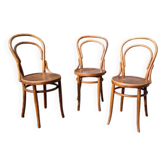 3 bistro chairs n°14 Horgen-Glaris Switzerland 20s