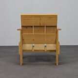 Crate lounge chair, in the style of Gerrit Rietveld, 1980s