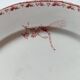 Lot of 2 Antique Plates Sarreguemines Model Carmen Red (Li)