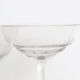 Ensemble de 6 coupes à champagne en cristal gravé
