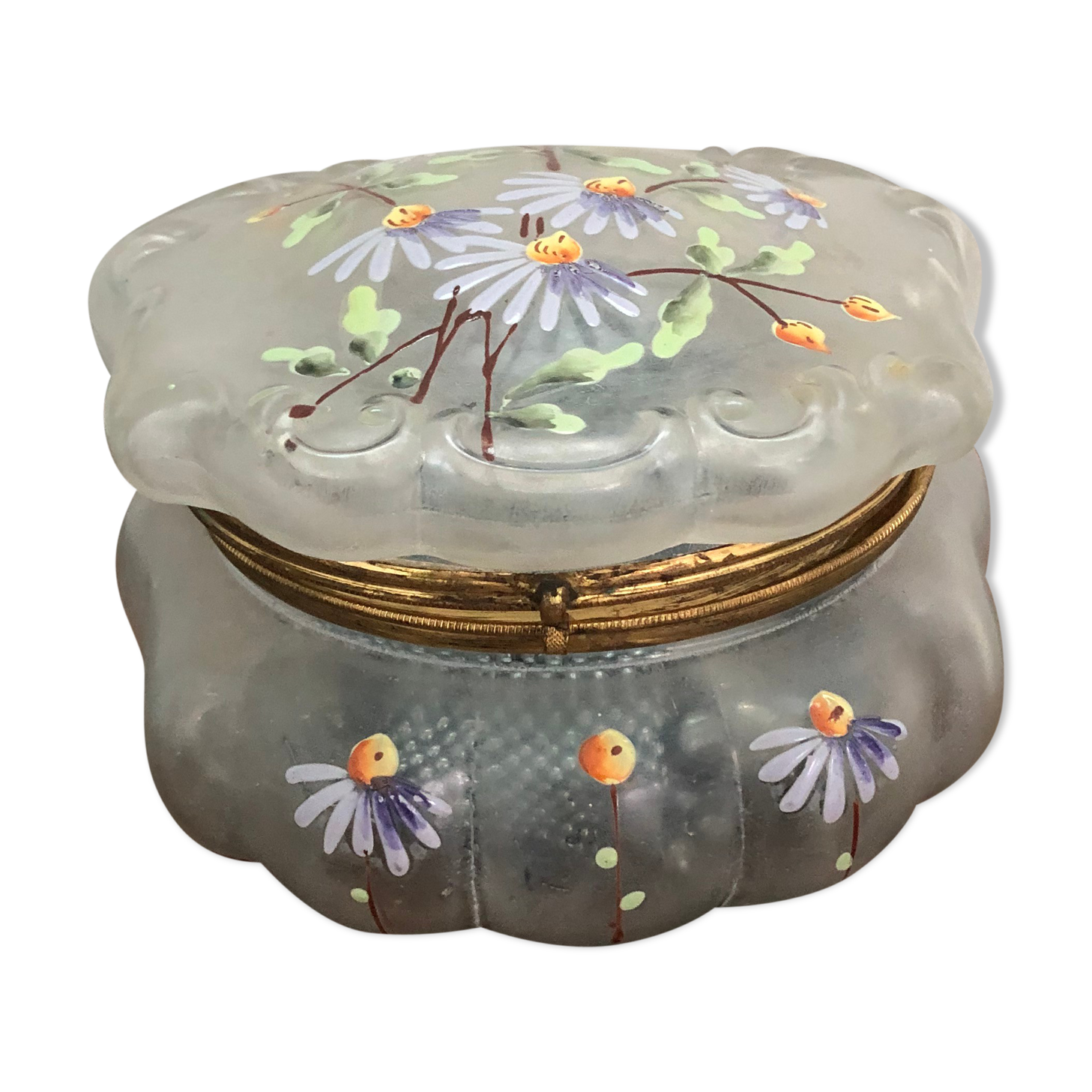 Old candy - hand-painted glass - France