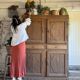 The rustic oak dresser
