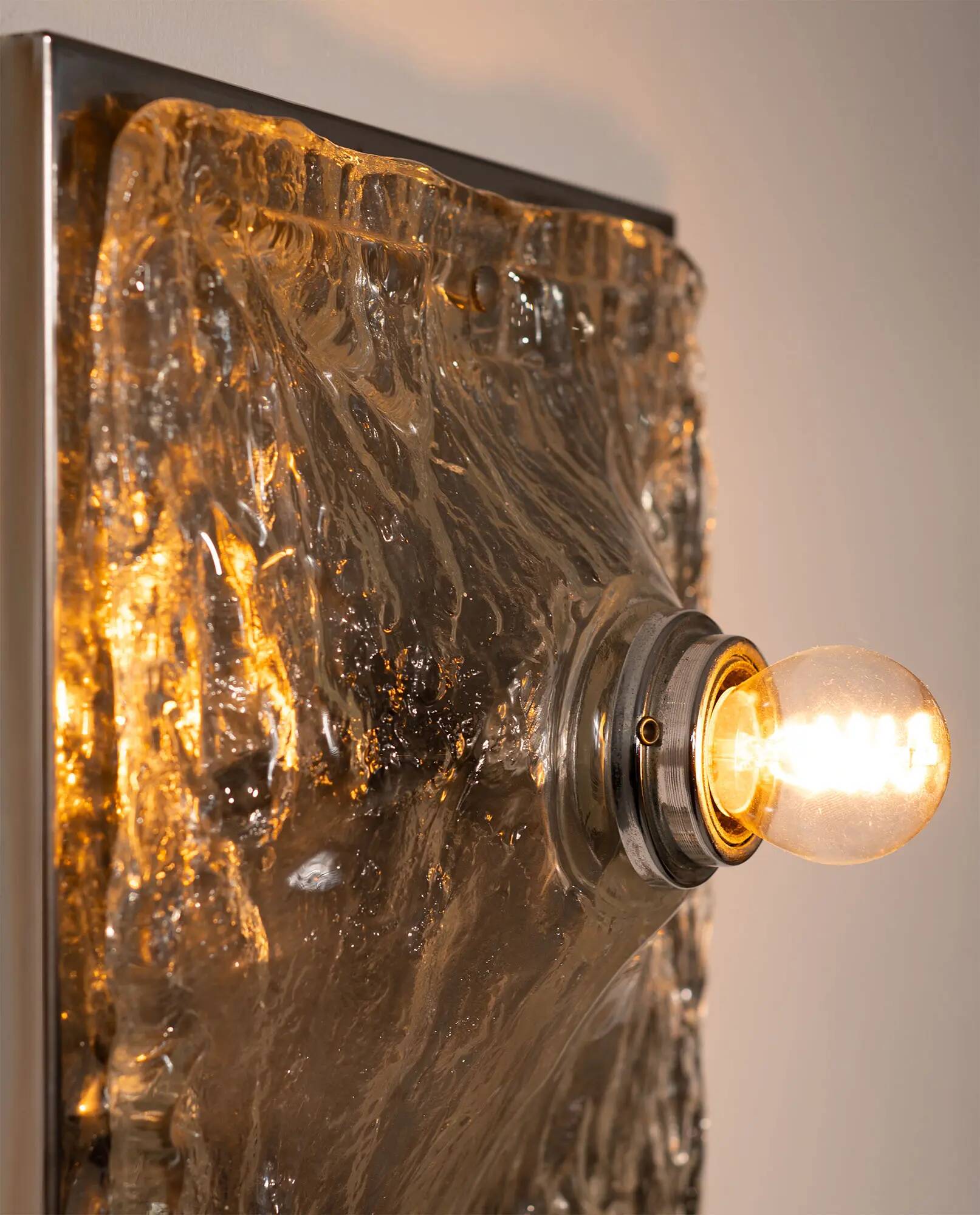 Applique en verre de Murano, années 1970