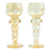 Hand Blown Glass Wine Glasses from Roemer, Germany, 1900s