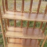 Rattan shelf