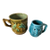 Vintage barbotine cup duo