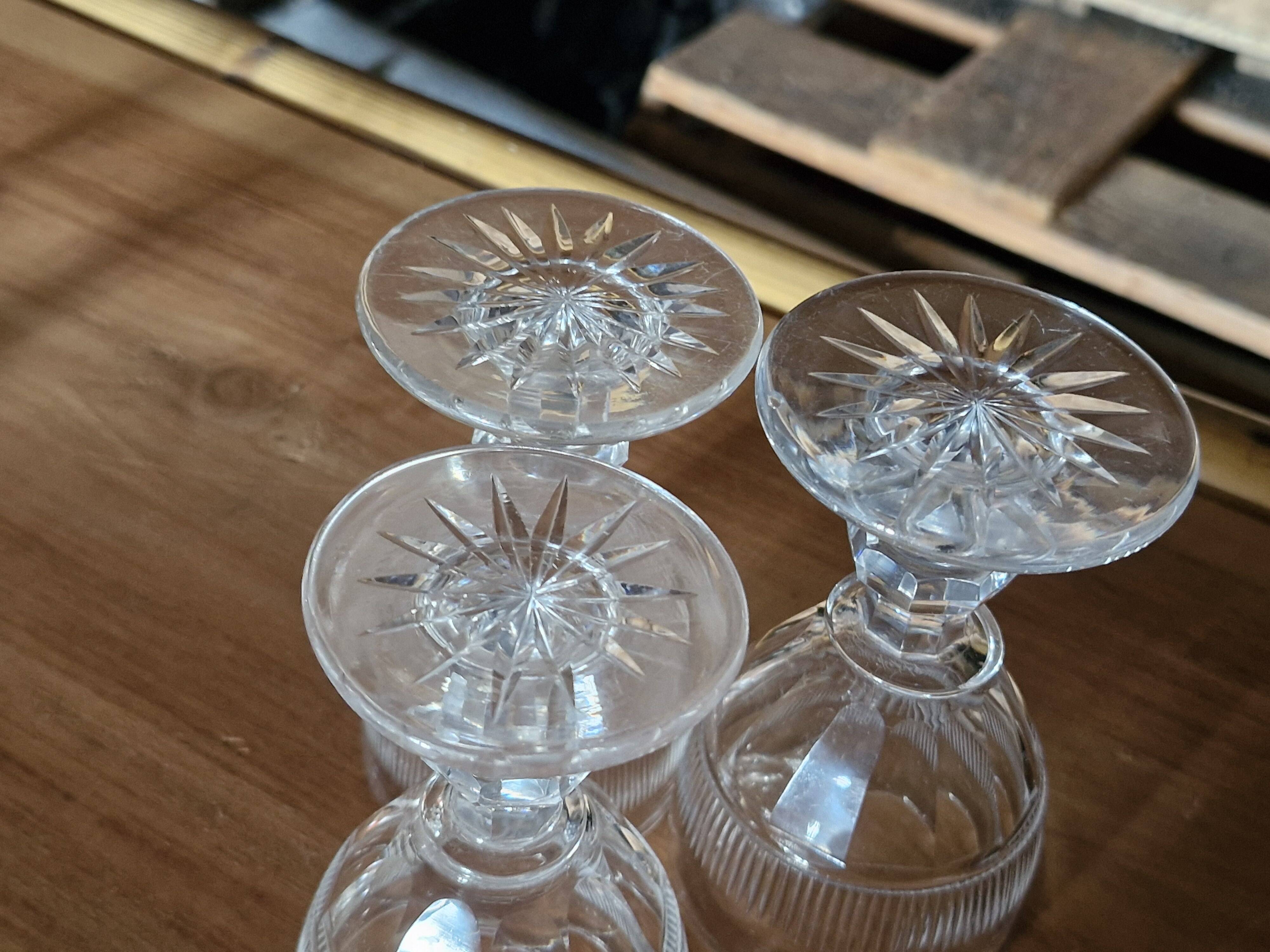7 Verres à Vin Blanc/Porto Baccarat 1841