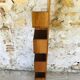 Vintage straight wall shelf, Scandinavian teak style, Circa 70's