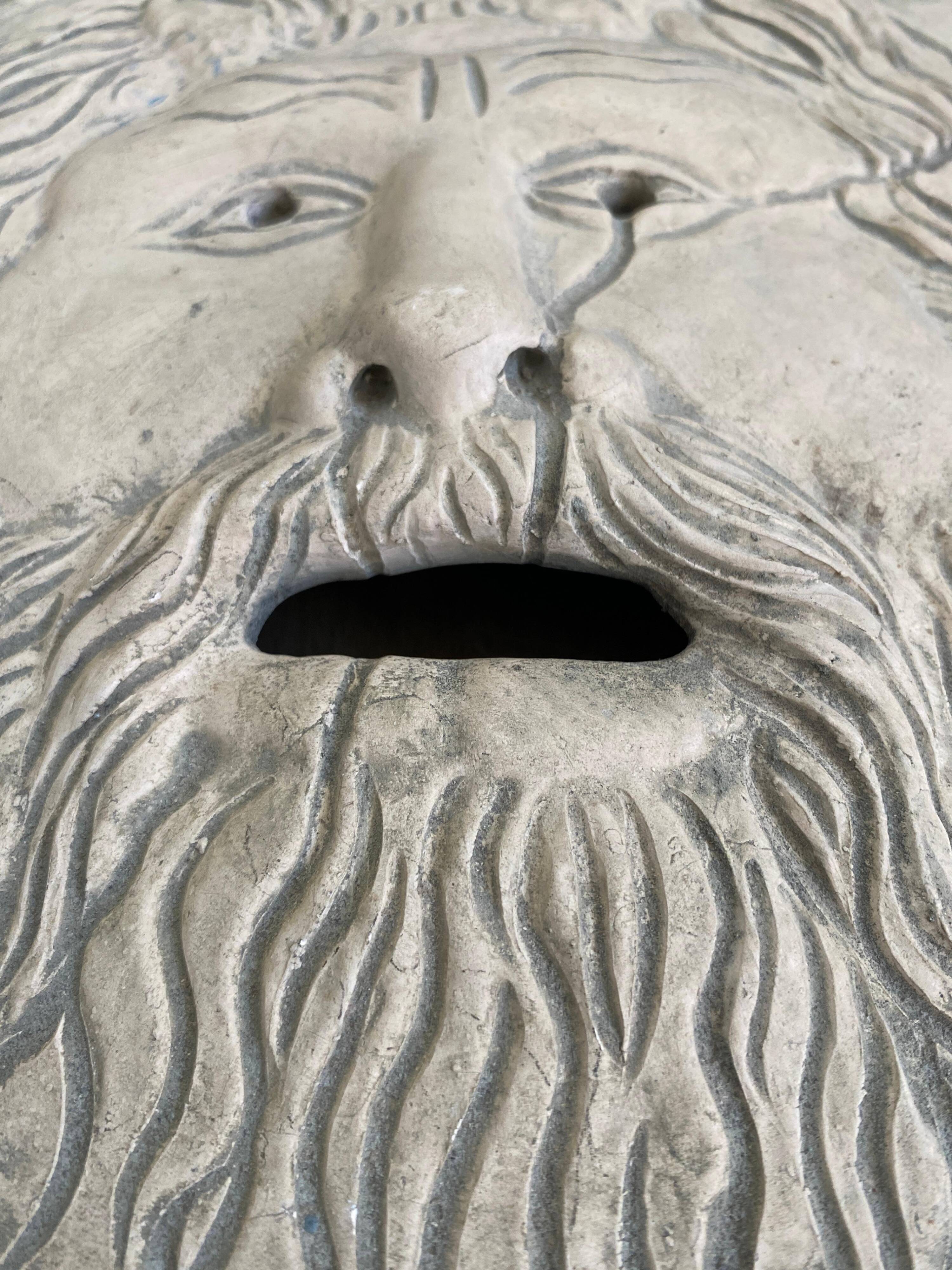 Vintage Bocca della Verità Wall Sculpture by Domenico Persiani, Rome