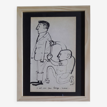 Illustration daninos de 1962 " le tailleur "