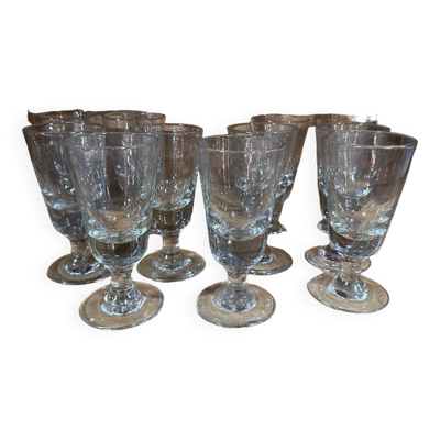 Série de 11 verres bistrot
