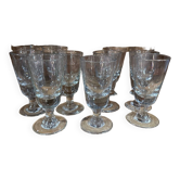 Set of 11 bistro glasses