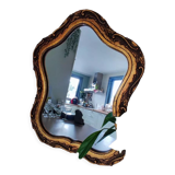 Miroir doré, 44x36 cm