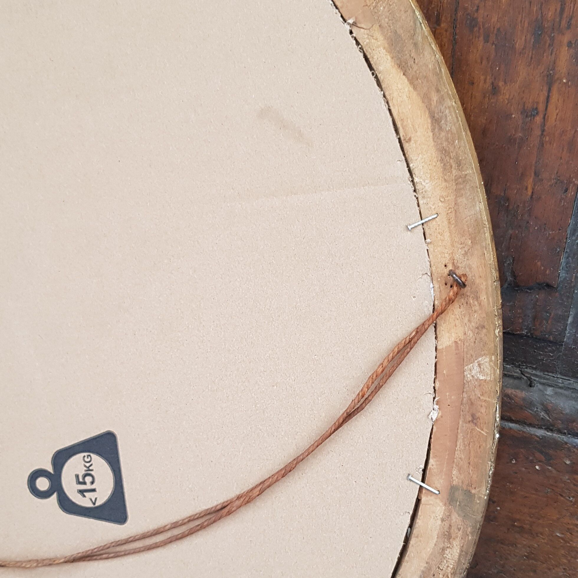 Old photo frame with flower molding