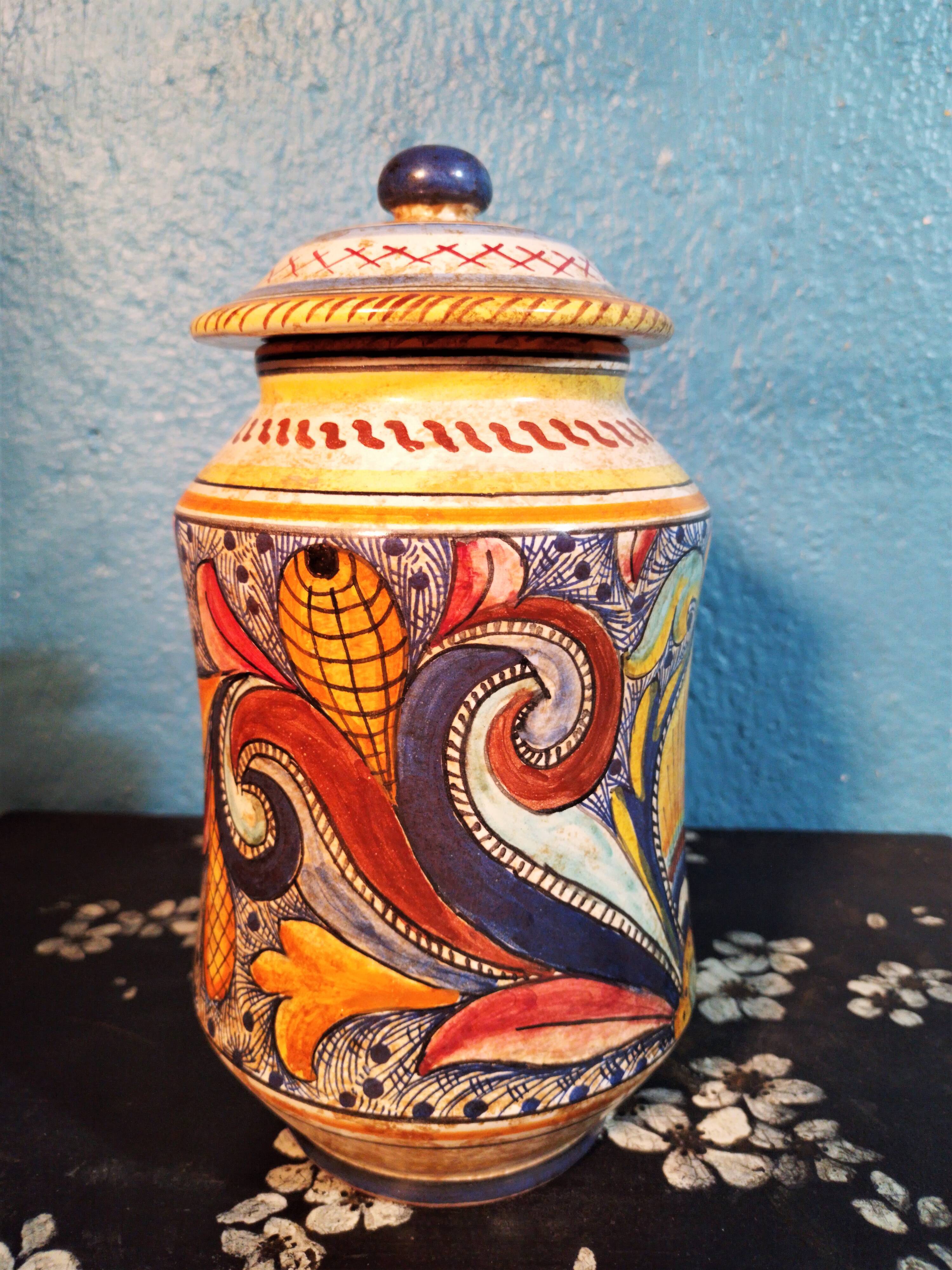 Ceramic pot Sicily 1960s