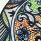 Hispano-Moorish handmade ceramic plate – green and orange decoration