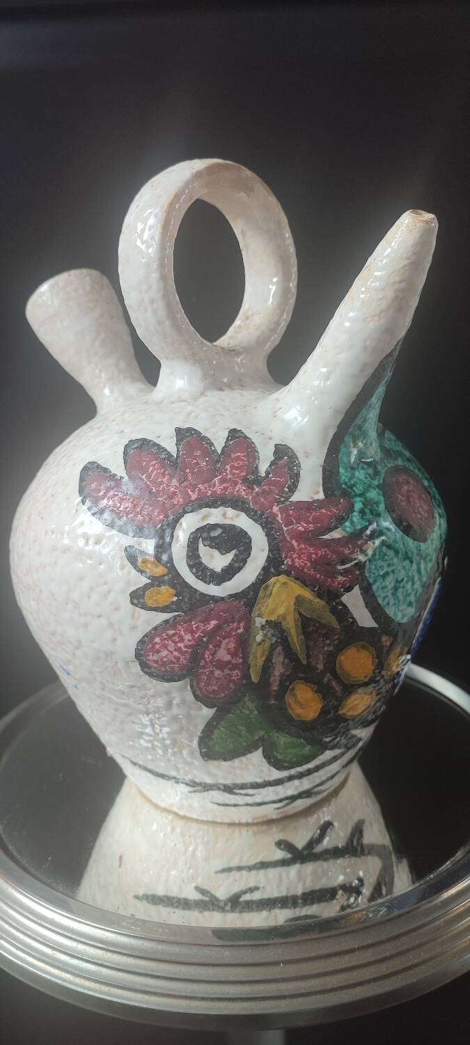 Jug, large ceramic goat by Pablo Sanguino Toledo.