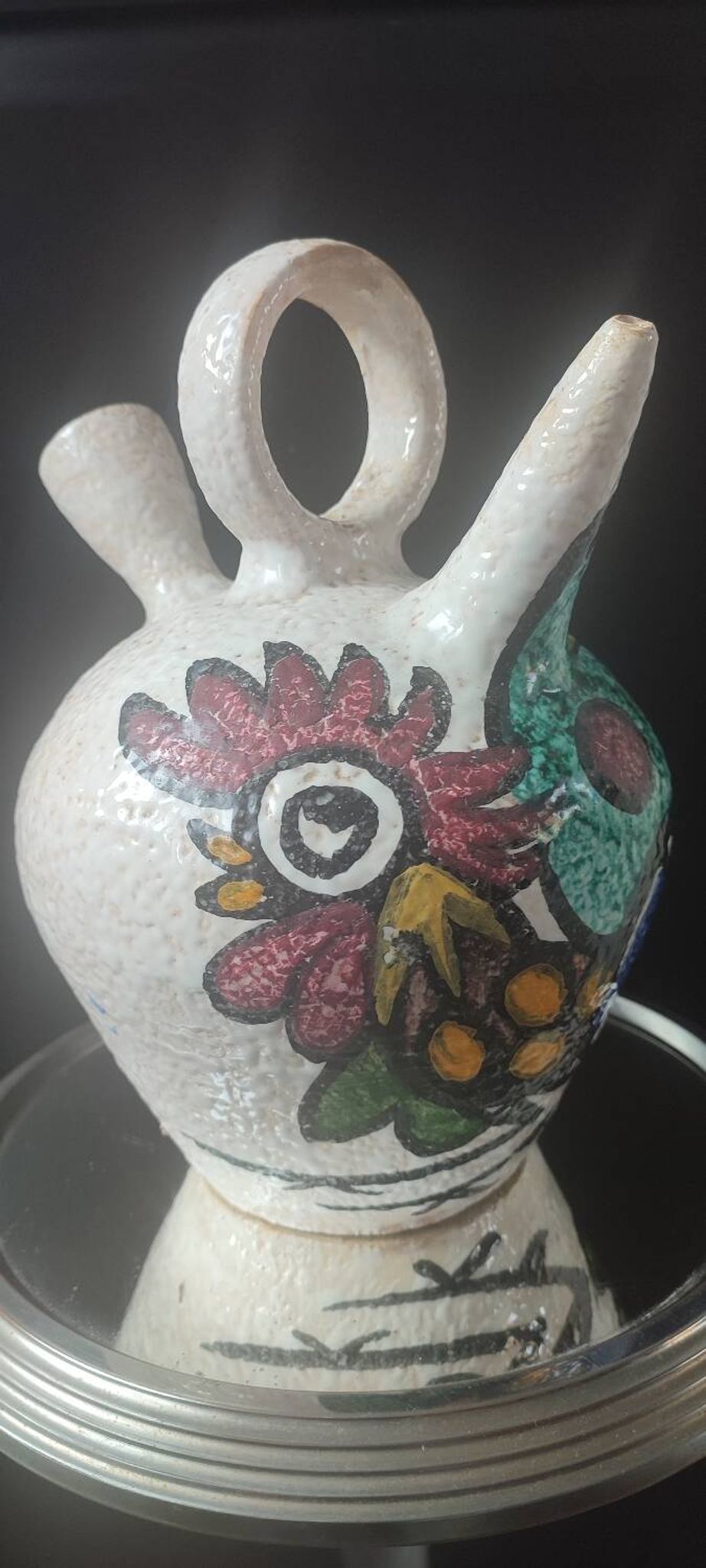 Jug, large ceramic goat by Pablo Sanguino Toledo.