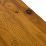 Vintage Scandinavian pinewood bench from the 1960's modern design