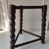 Wood tripod sofa end