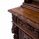 Carved library/sideboard, France, circa 1880.