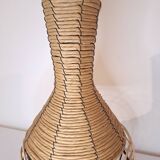 Wicker and rattan decorative vase – modern ethnic style