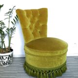 Toad padded Green Velvet armchair