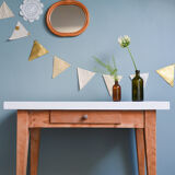 Wooden table, server