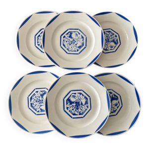 lot de 6 assiettes plates
