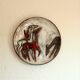 Ruscha ceramic wall plate, handmade in the 60s, Vintage