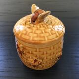 Honey pot with bee decor