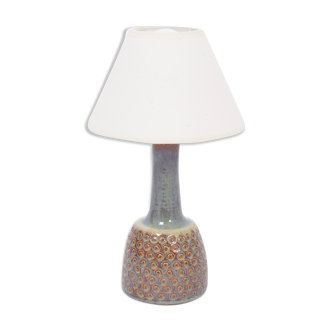 Small Mid-Century Modern Handmade Stoneware Table Lamp With Graphic Pattern from Soholm