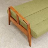 Green Banquette Daybed from Czechoslovakia 1960