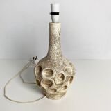 Mid Century Chalkware Sgraffito table lamp, 1960