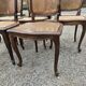 Serie de 6 chaises Louis XV bois et cannage