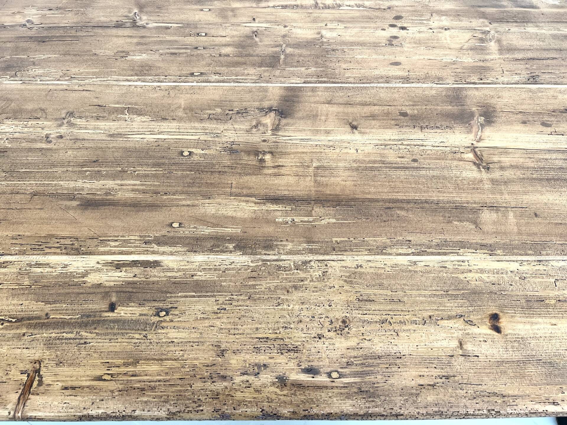 Table de ferme en pin, années 50