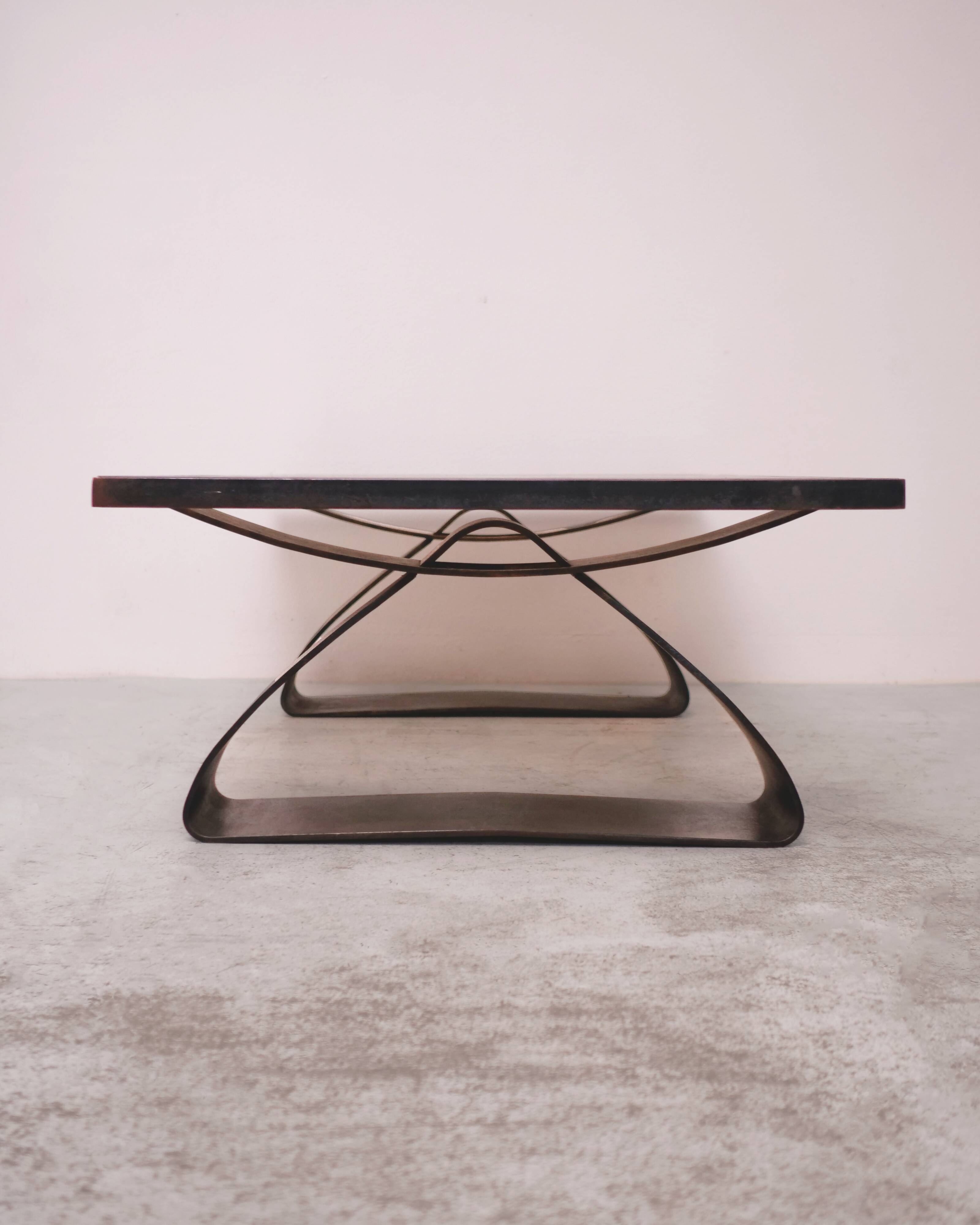 Unique sculptural coffee table 1970