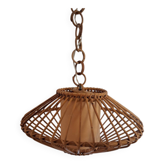 Vintage bamboo pendant light