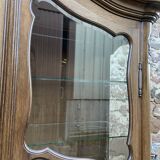 Display Cabinet Silver Cabinet Bookcase Provence Rocaille Louis XV Carved Oak 1960