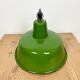 Industrial green enamel factory lamp from Zaos, 1960s