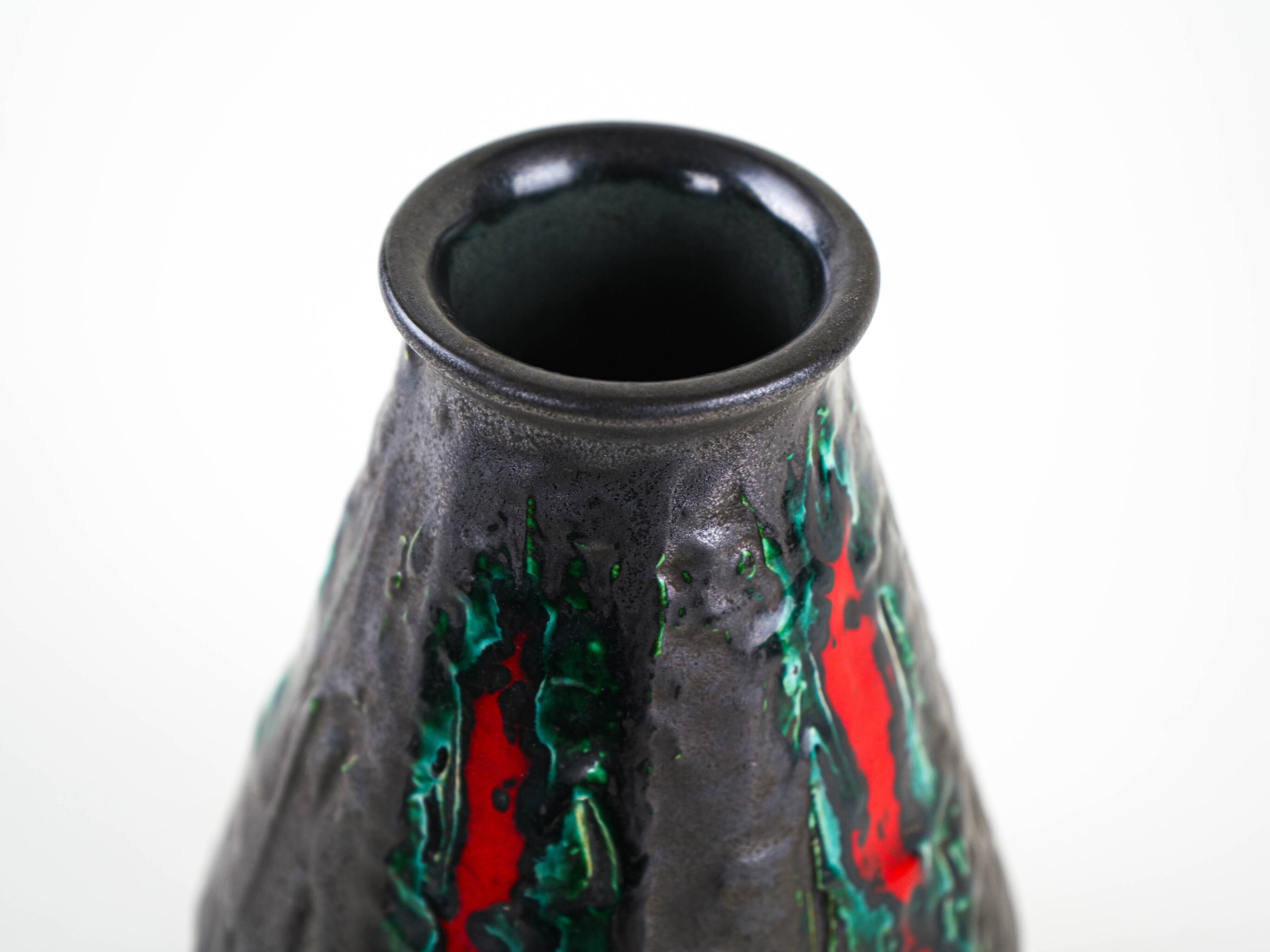 Ceramic vase, German design, 1970s, made in West Germany