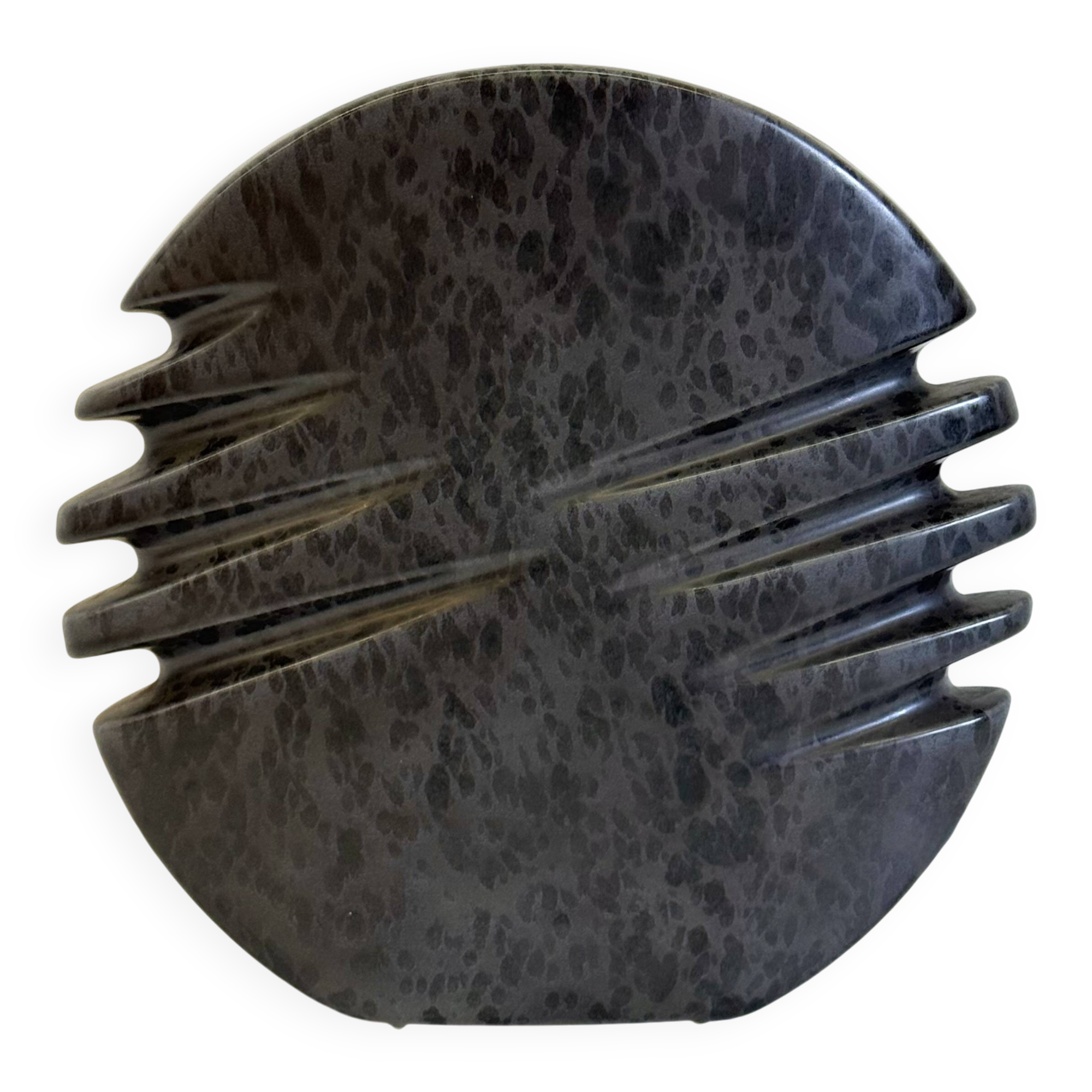 ceramic vase by Nereo Boaretto in dark gray