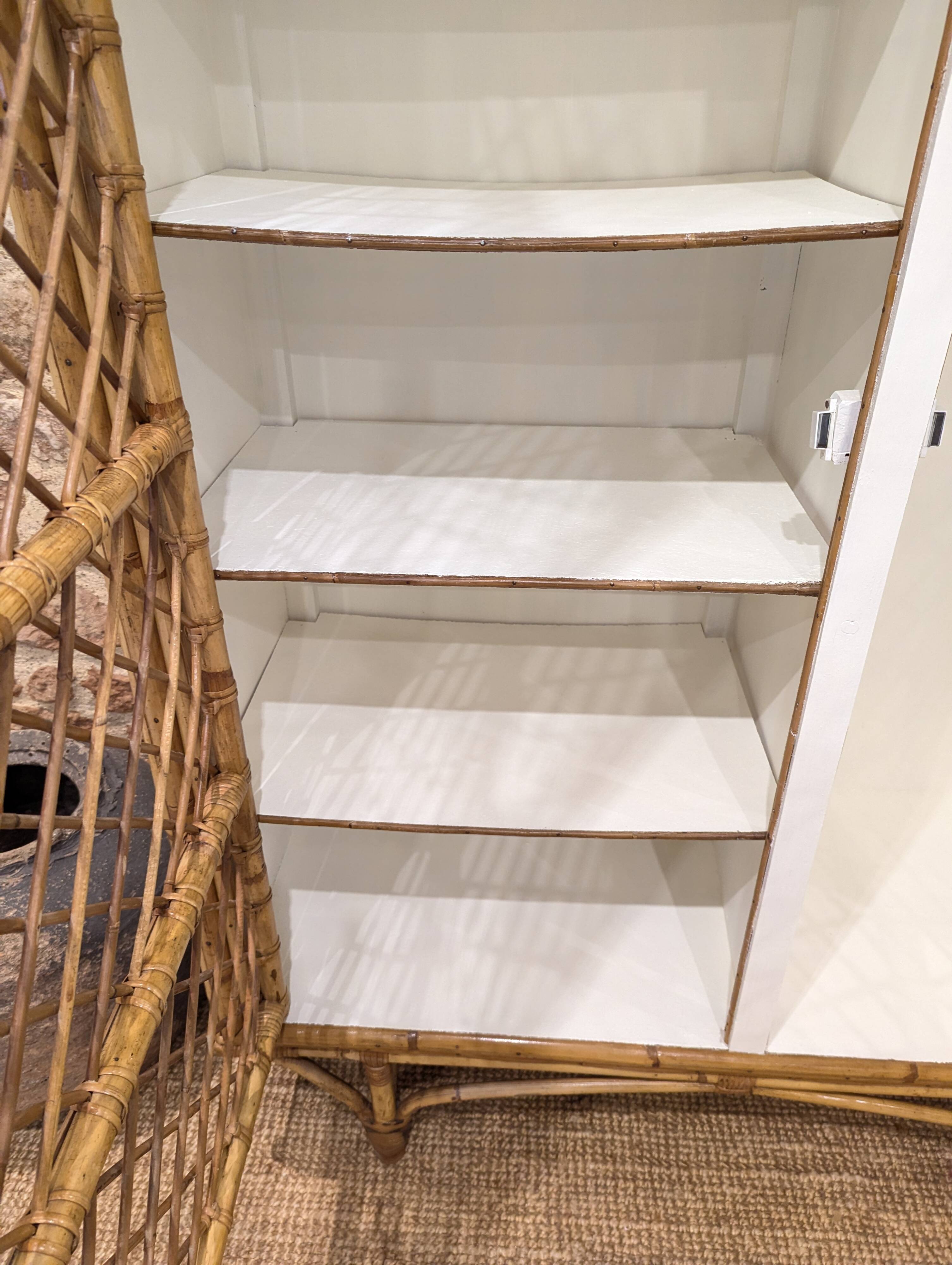 Rattan wardrobe