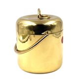 Hollywood regency gold Ice Bucket, Lira Italy ca. 1980s