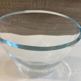 Elegant Oval Vase or Tealight Holder in Crystal Glass Decorative Art